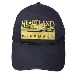 Heartland Pharmacy Strapback Baseball Cap Blue OS Vitronic Promotional Group